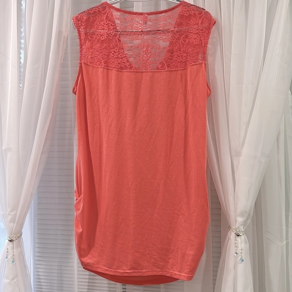 Womens Ruched Cowl Neck Tank Top- XL - Picture 5 of 6